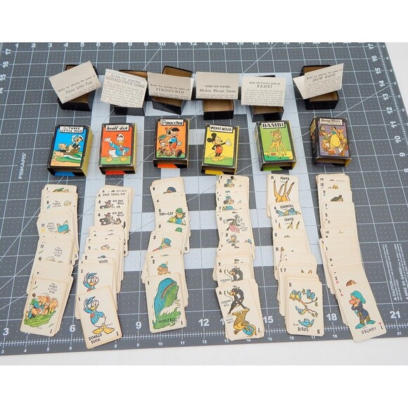 Walt Disney Mickey Mouse Library of Card Games By Russell Mfg No. 146 B Vol 1-6 - Picture 3 of 10